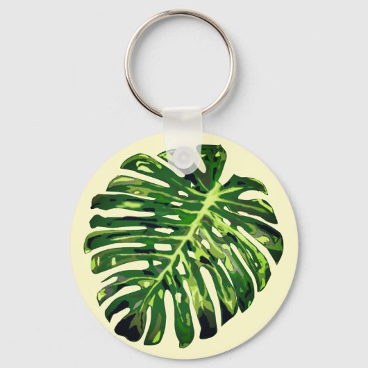 Monstera Leaf Schlüsselanhänger (Vorderseite)