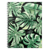 Monstera Leaf Spiral Foto Notebook Notizblock (Vorderseite)