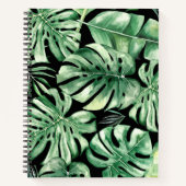 Monstera Leaf Spiral Notebook Notizblock (Vorderseite)