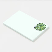 Monstera Leaf Sticky Notes Post-it Klebezettel (angewinkelt)