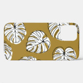 Monstera Leaf, Textil Nahtlos Muster. Case-Mate iPhone Hülle (Rückseite (Horizontal))