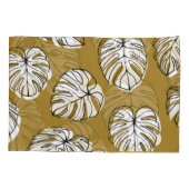Monstera Leaf, Textil Nahtlos Muster. Kissenbezug (Rückseite)