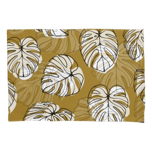 Monstera Leaf, Textil Nahtlos Muster. Kissenbezug (Vorderseite)