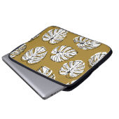Monstera Leaf, Textil Nahtlos Muster. Laptopschutzhülle (Vorne Knopf)