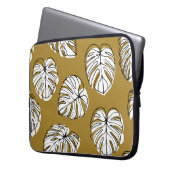 Monstera Leaf, Textil Nahtlos Muster. Laptopschutzhülle (Vorderseite Links)