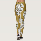Monstera Leaf, Textil Nahtlos Muster. Leggings (Rückseite)