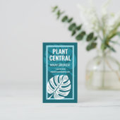 Monstera Leaf Tropical Florist Botanischer Shop Visitenkarte (Stehend Vorderseite)