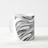 Monstera Leaf: Tropisches natürliches Element. Kaffeetasse (Vorderseite Links)