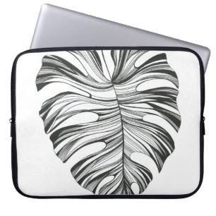 Monstera Leaf: Tropisches natürliches Element. Laptopschutzhülle
