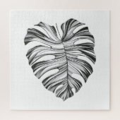 Monstera Leaf: Tropisches natürliches Element. Puzzle (Vertikal)