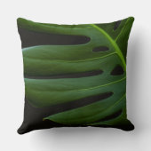 Monstera Leaf up close and personal Kissen (Rückseite)