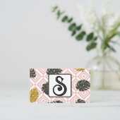 Monstera Leaf Visitenkarte (Stehend Vorderseite)