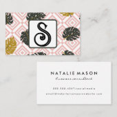 Monstera Leaf Visitenkarte (Vorne/Hinten)