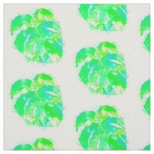 Monstera Leaf Wasserfarbe Wiederholungsmuster Stoff