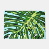 Monstera Leaf Welcome Doormat Fußmatte (Vorderseite)
