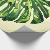 Monstera Leaf Wrapping Paper Geschenkpapier (Ecke)