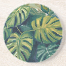 Monstera Leaves Botanical Watercolor