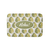 Monstera Leaves - Green Badematte (Vorderseite)