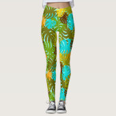 Monstera Leggings (Vorderseite)