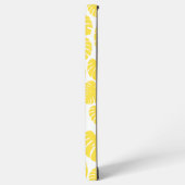 Monstera - Lemon Gelb und Weiß Samsung Galaxy Hülle (Linke Seite)