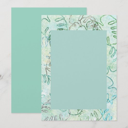 Monstera Madness Einladung (Vorne/Hinten)