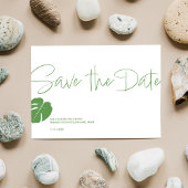 Monstera Mini ・ Save the Date ・ Modern Green Einladung