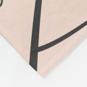 Monstera minimalistisch fleecedecke (Ecke)