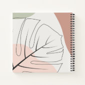 Monstera minimalistisch notizblock (Rückseite)