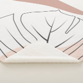 Monstera minimalistisch sherpadecke (3/4)