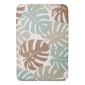 Monstera modern Hawaii Boho Badematte (Vorderseite Vertikal)