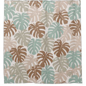 Monstera modern hawaii Boho-Stil Duschvorhang (Vorderseite)