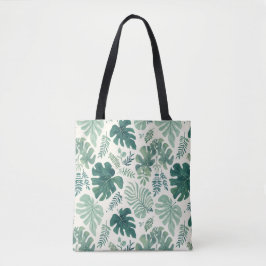 Monstera Mood - Tropisches Leaf Muster Tote Tasche