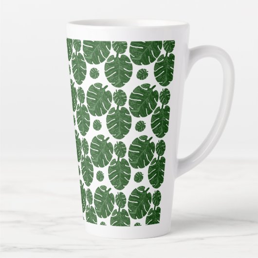 Monstera-Muster Milchtasse (Rechts)