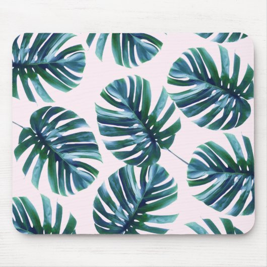 Monstera Muster Mousepad (Vorne)