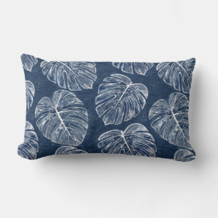 Monstera Palm Blätter Doppelseitiges Lumbalkissen Lendenkissen