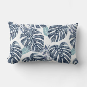 Monstera Palm Blätter Lumbar Pillow Lendenkissen