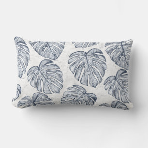 Monstera Palm Blätter Lumbar Pillow Lendenkissen
