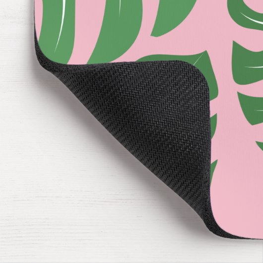 Monstera Palm Blätter Mousepad (Ecke)