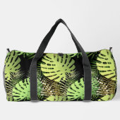 Monstera Palm Blätter Tropischer Dschungel Duffle Bag (Rückseite)