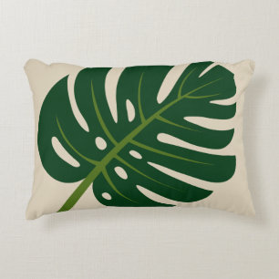 Monstera Palmenblatt Akzent werfen Kissen Wohngest