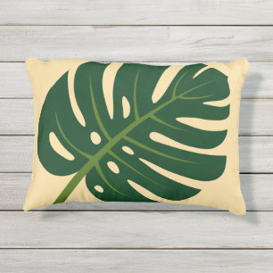 Monstera Palmenblatt Kissen für Pflanze Draußen