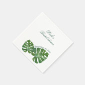 Monstera-Party Serviette (Ecke)
