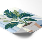 Monstera Pflanze | Botanische Kunst im Haus Poster (Ecke)