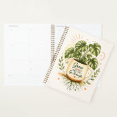 Monstera-Pflanze in Kaffeetasse | Cozy Botanical Planer (Anzeige)