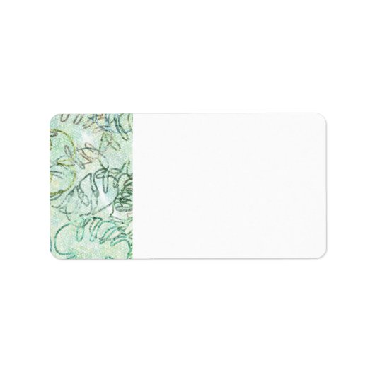 Monstera Pflanze Postage Rücksendeadressen-Aufkleb Adressaufkleber (Vorne)