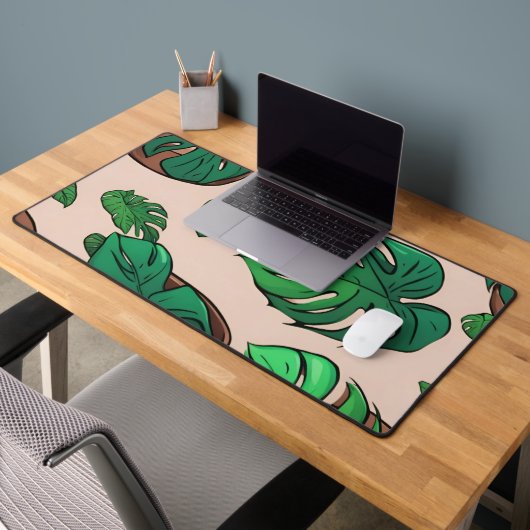 Monstera Pflanze Pot Pattern Art Schreibtischunterlage (Büro 2)