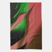 Monstera Pflanze Rotgrün Geschirrtuch (Vertikal)