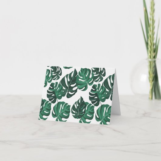 Monstera Pflanze Theme Blank Notecards Dankeskarte (Vorderseite)