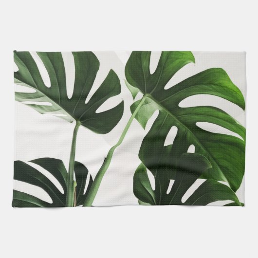 Monstera Pflanze Tropical Dish Geschirrtuch (Horizontal)