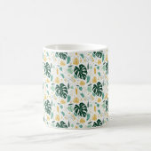 Monstera-Pflanzen-Licht-Tasse Kaffeetasse (Mittel)